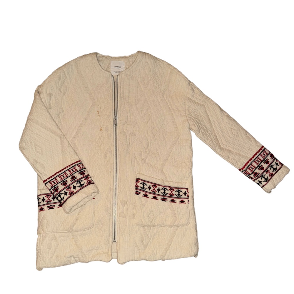Mango Embroidered Coat